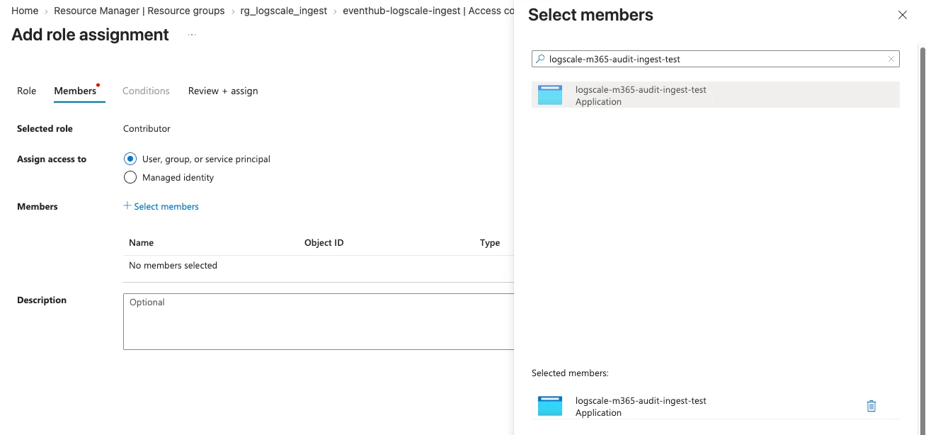 azure event hub contributor member